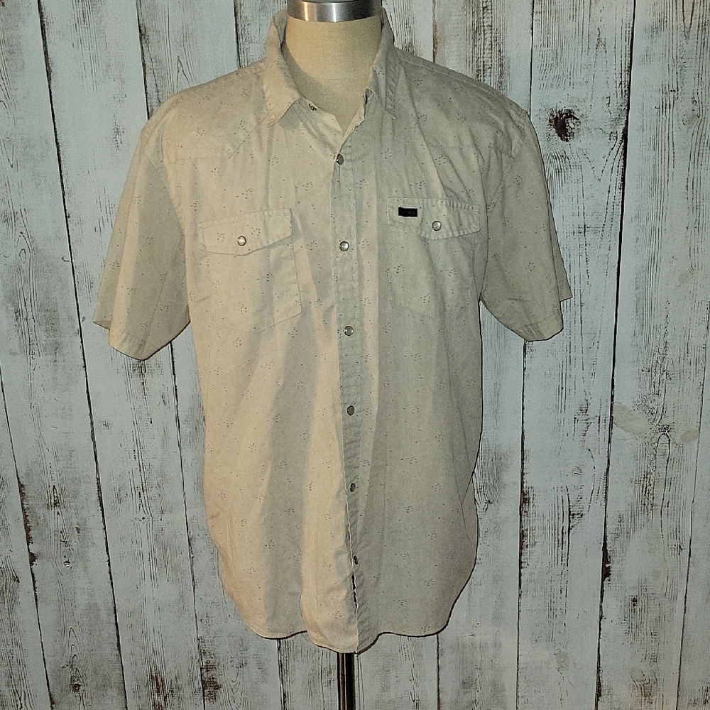 Howler Brothers Beige Casual Pearl Snap Shirt